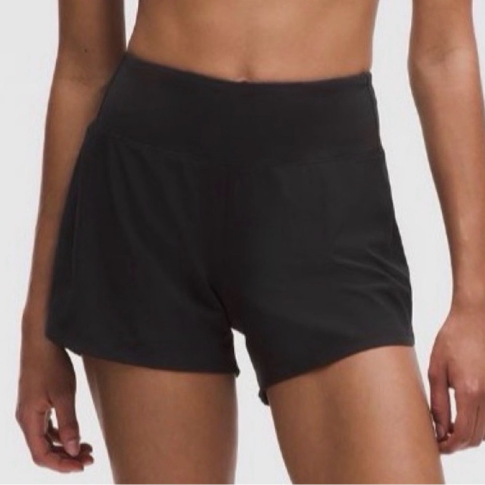 lululemon Black Speed Up Shorts 4”